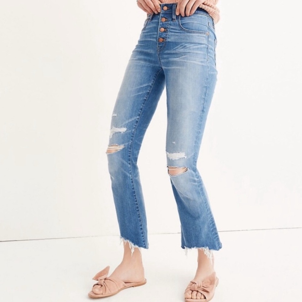 Madewell Blue Ankle Cropped Jeans